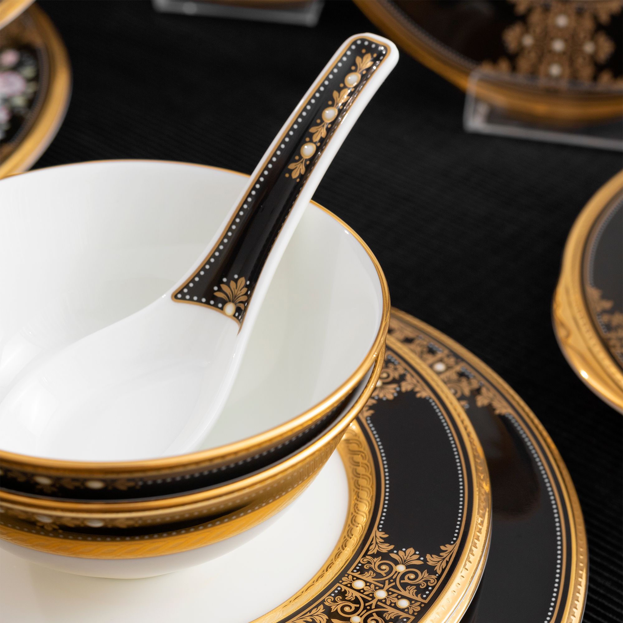  Bát cơm (chén cơm) 11,5cm dung tích 280ml sứ xương Nhật Bản | Evening Majesty 4818J - 50182 