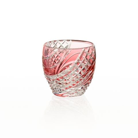  Ly pha lê sake Edo Kiriko “Fish scales strip