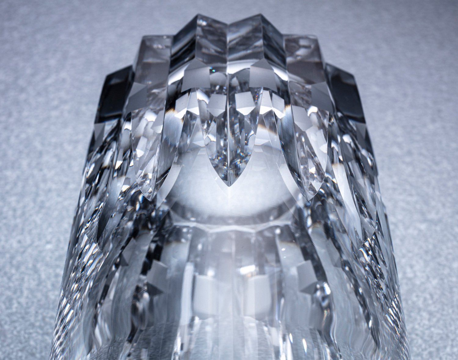  Ly (cốc) pha lê highball họa tiết Azekura dung tích 390ml | Kagami Crystal T726 - 312 