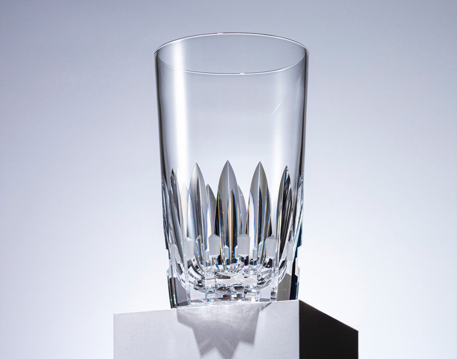  Ly (cốc) pha lê highball họa tiết Azekura dung tích 390ml | Kagami Crystal T726 - 312 