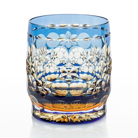 Ly pha lê rock glass Edo Kiriko 