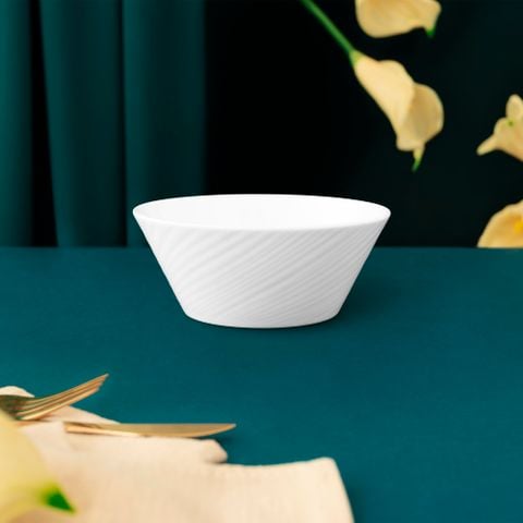  Bát (chén) đa năng 14,2cm dung tích 460ml đựng ngũ cốc sứ xương | Conjunto 4943L - 93917 