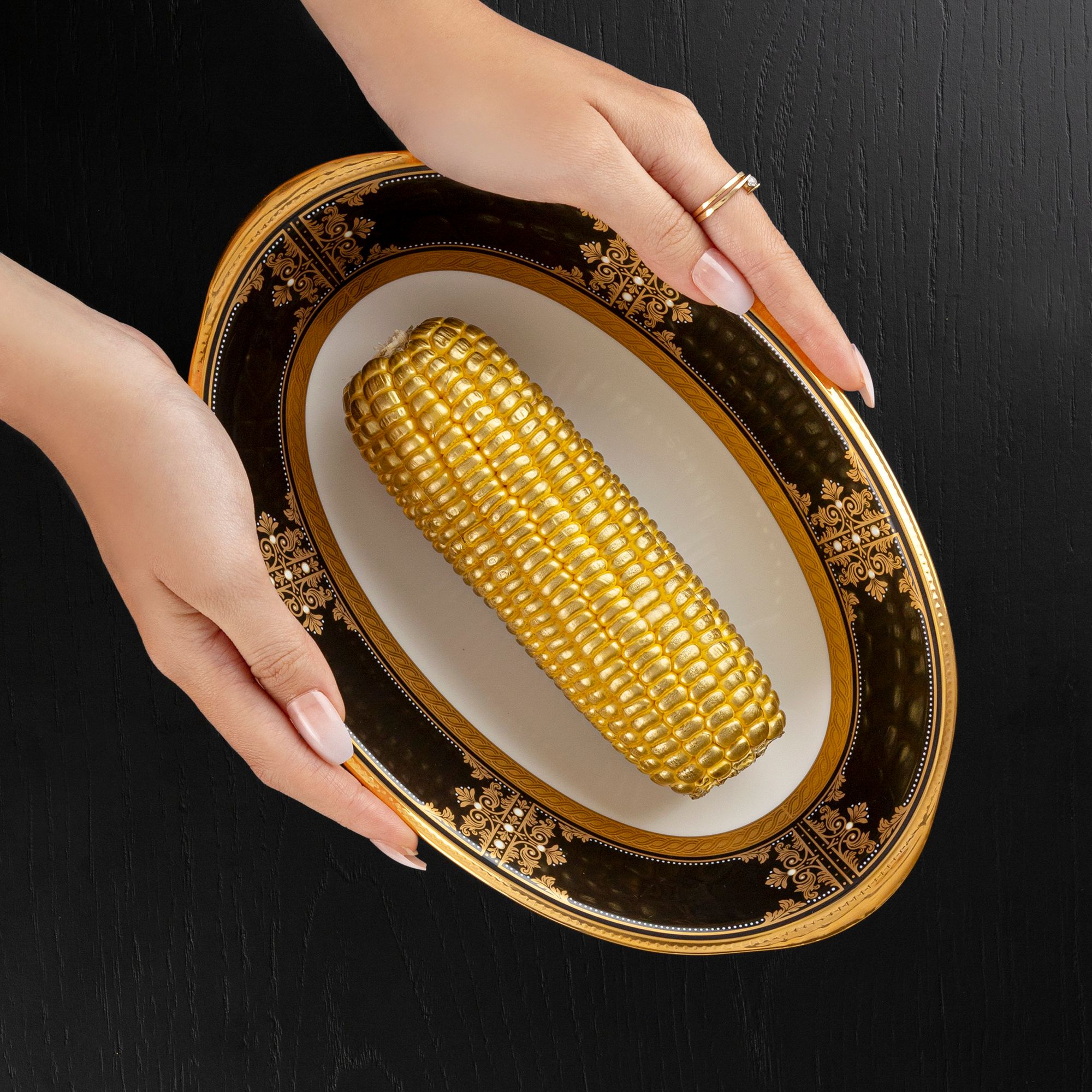  Bát canh (tô canh) Oval dài 25,8cm dung tích 950ml sứ xương Nhật Bản | Evening Majesty 4818J - 59538 