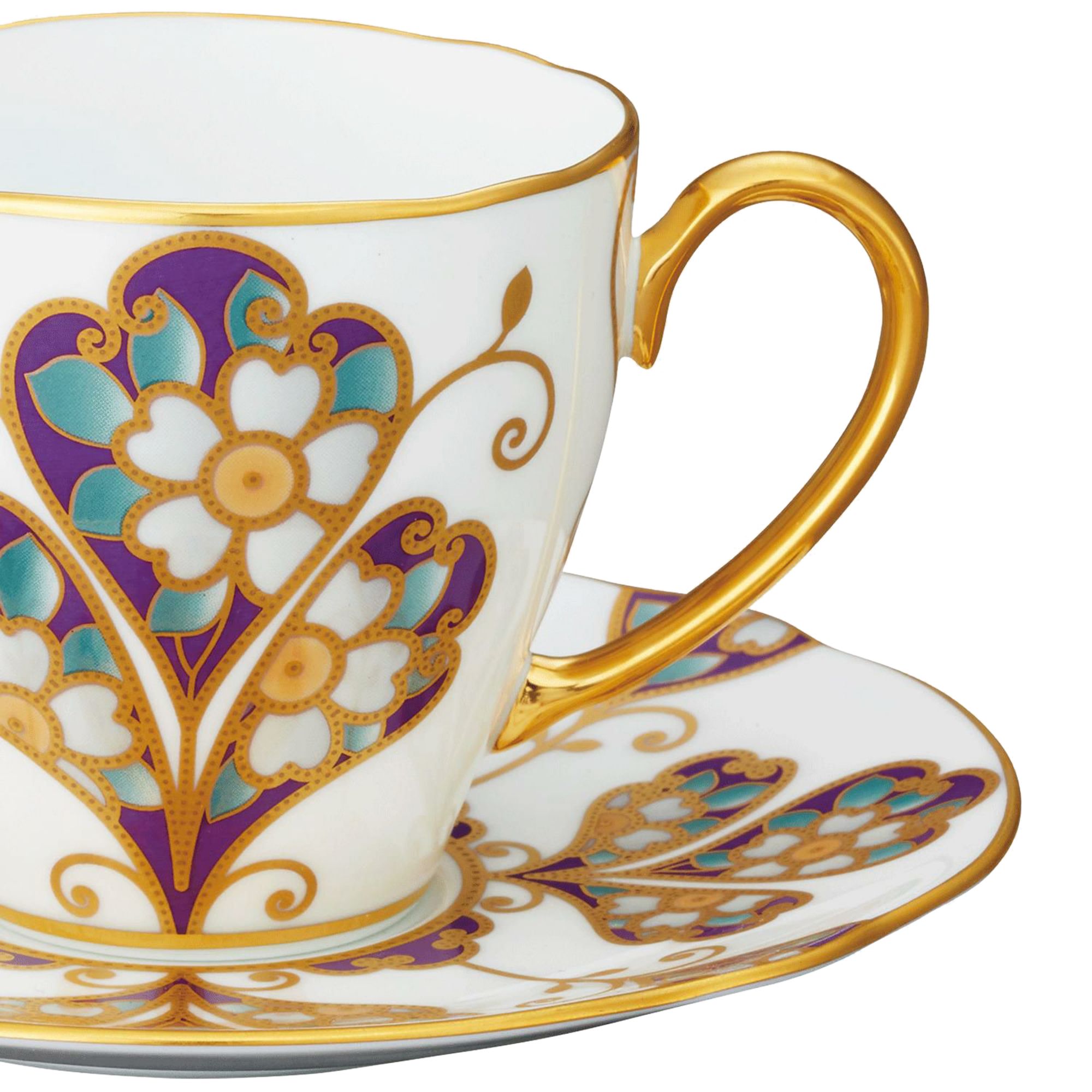  Chén trà (tách trà) kèm đĩa lót dung tích 160ml sứ trắng cao cấp | The Homage Collection H-771J-T2403 