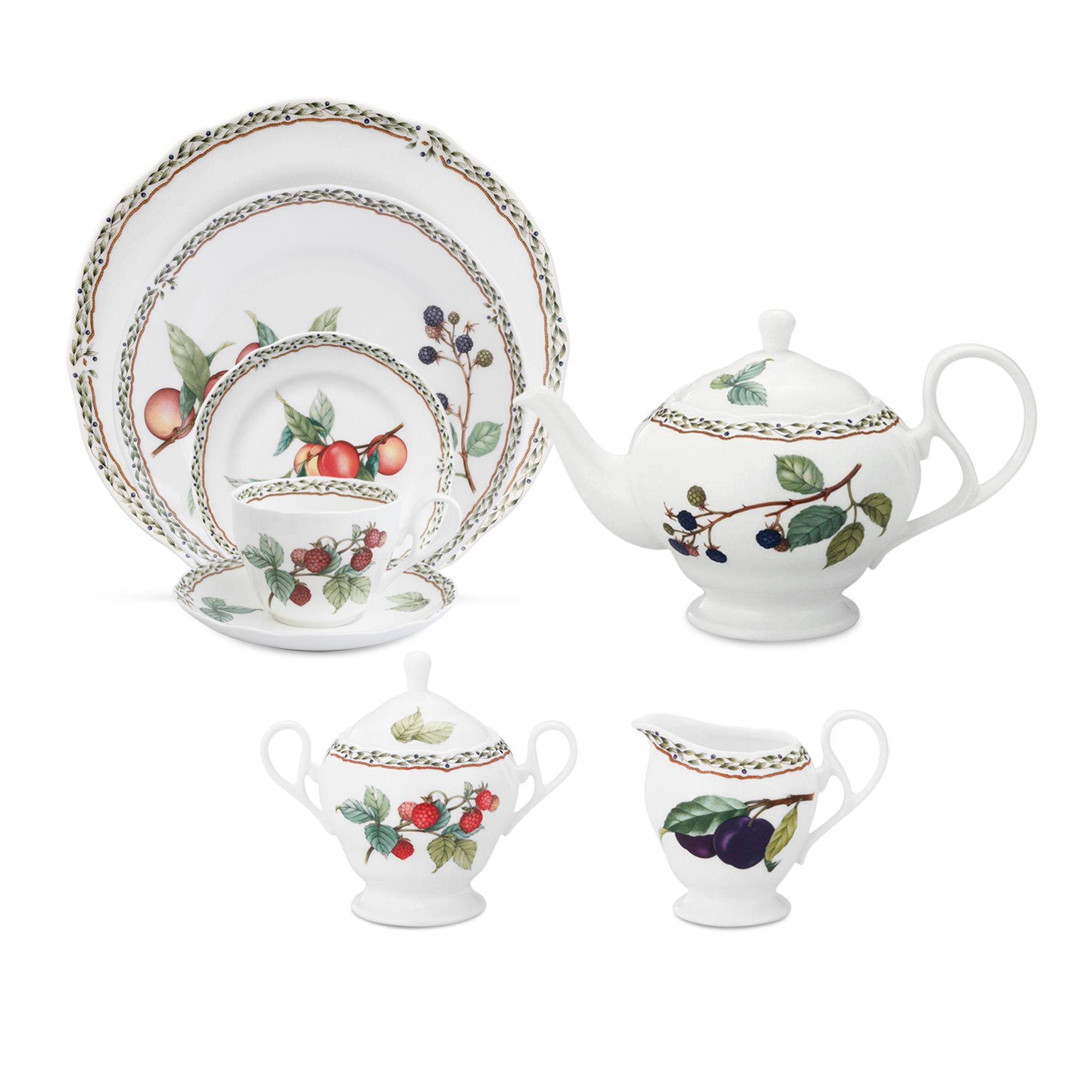  Bộ trà đầy đủ 18 món (Bình trà / cà phê dung tích 1.030ml) | Orchard Garden 4911L 
