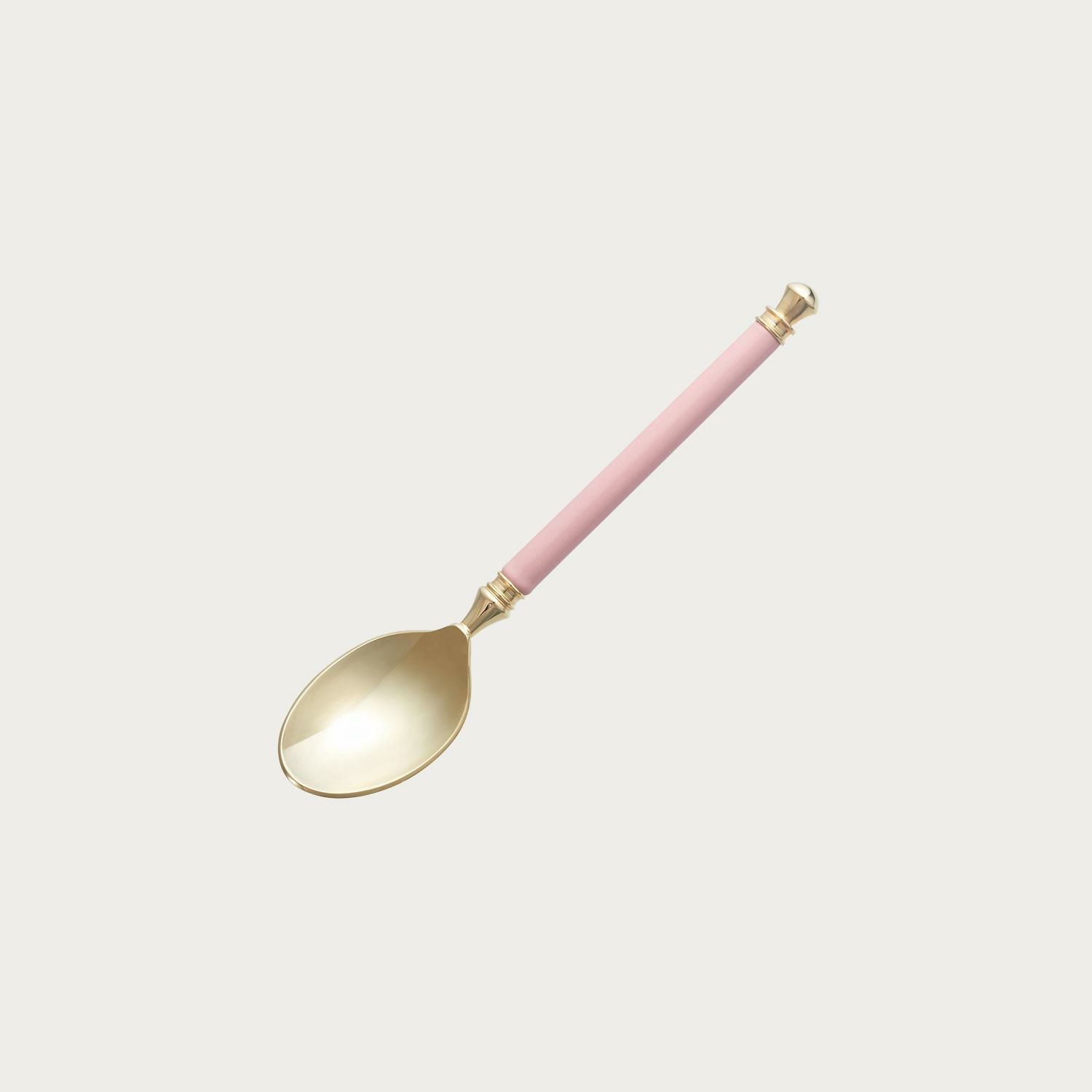  Thìa trà cán sứ màu hồng | Noritake ALH37 - 12Y 
