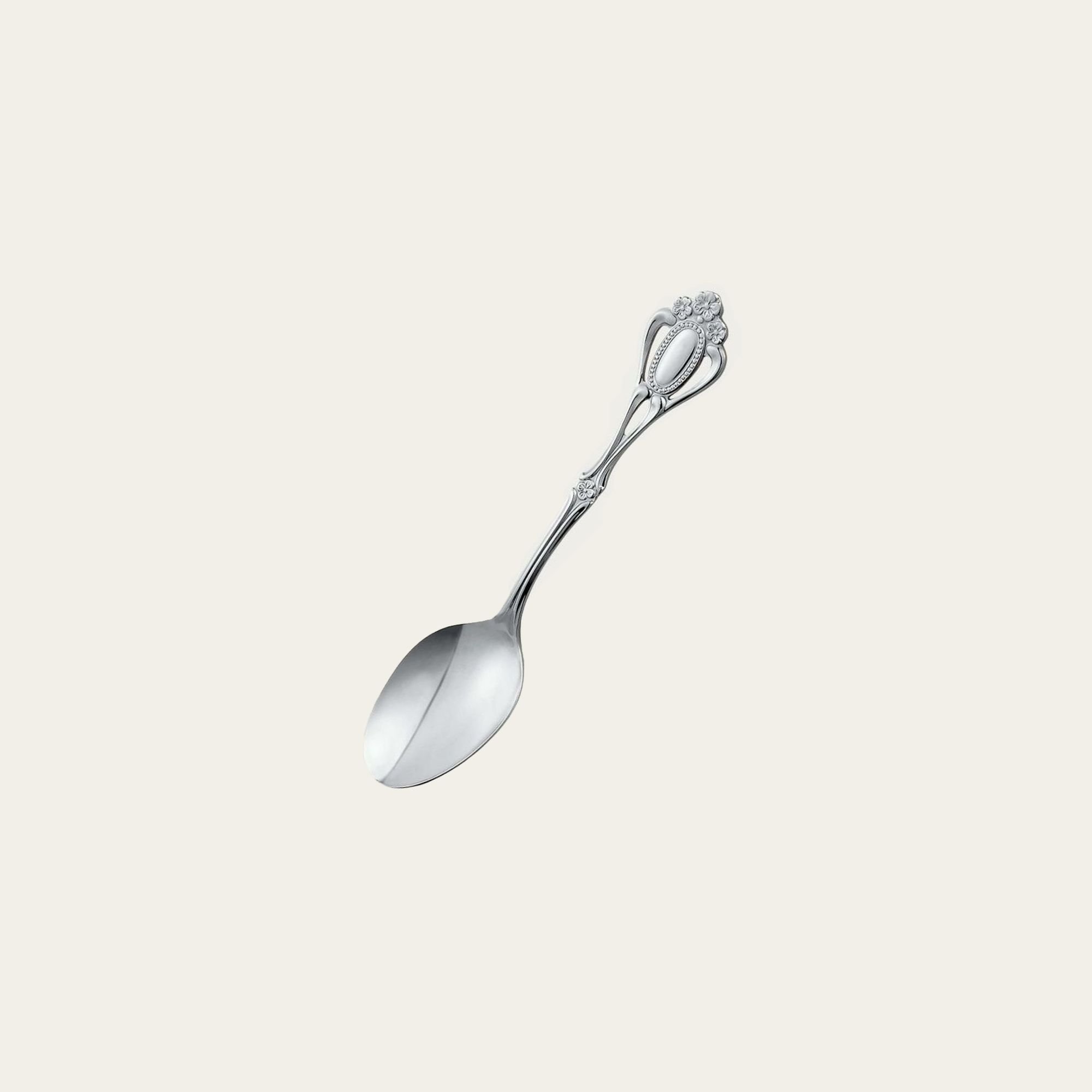  Thìa trà mạ bạc (Nickel silver) dài 13,2cm | Noritake Christine 71N - 12Y 