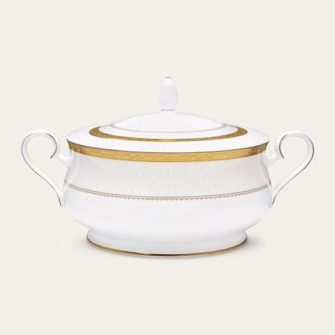  Âu cơm (thố cơm) có nắp dung tích 2.400ml sứ xương | Odessa Gold 4874L - 97229 
