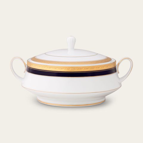  Âu cơm (thố cơm) có nắp dung tích 1.800ml sứ trắng | Crestwood Cobalt Gold 4171L - 91129 