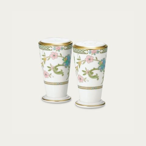  Bộ lọ đựng tiêu (4 lỗ) và muối (8 lỗ) cao 9cm sứ xương Nhật Bản | Yoshino 9983J - 595710 