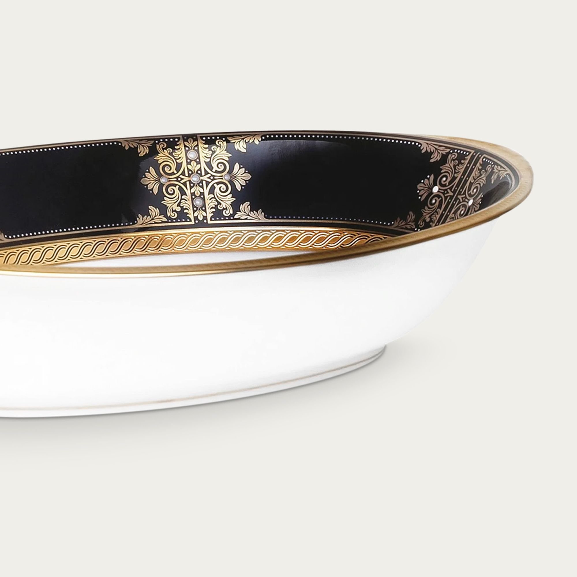  Bát canh (tô canh) Oval dài 25,8cm dung tích 950ml sứ xương Nhật Bản | Evening Majesty 4818J - 59538 