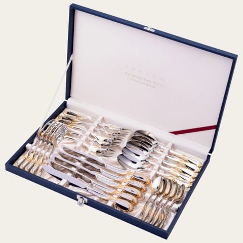  Bộ dao muỗng nĩa (dao thìa dĩa) 25 món mạ vàng cho 5 người | Cache G/A YCAAS-25 
