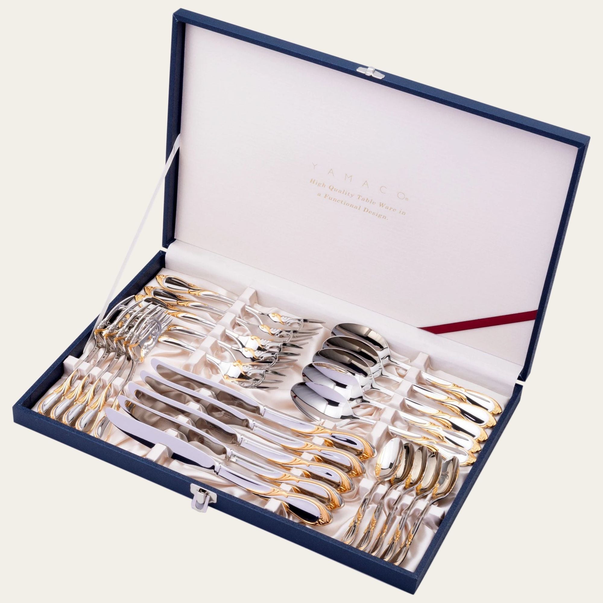  Bộ dao muỗng nĩa (dao thìa dĩa) 25 món mạ vàng dành cho 5 người | Yamazaki Cache G/A YCAAS-25 