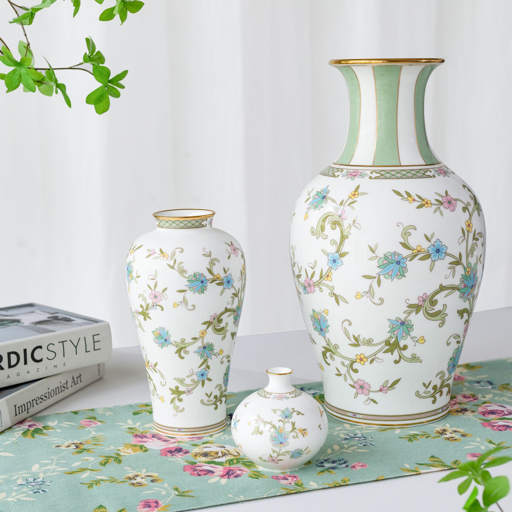  Bình hút lộc để bàn cao cấp 9cm sứ xương nhập khẩu Nhật Bản | Yoshino 9983J - T53844 