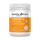  Viên nhai mềm bổ sung Vitamin C 500mg Healthy Care - Úc 