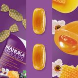  Kẹo mật ong Manuka Middles - Manuka Honey & Blackcurrant 100g (UK - Anh Quốc) 