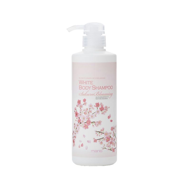  Sữa tắm trắng da hương hoa đào Manis White Body Shampoo Sakura Blooming 450ml (Nhật) 