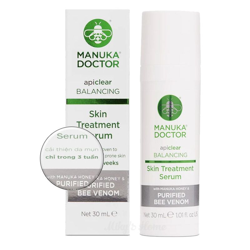  Serum phục hồi da nhạy cảm, da mụn Manuka Docktor ApiClear Skin Treatment 30ml (UK - Anh Quốc) 