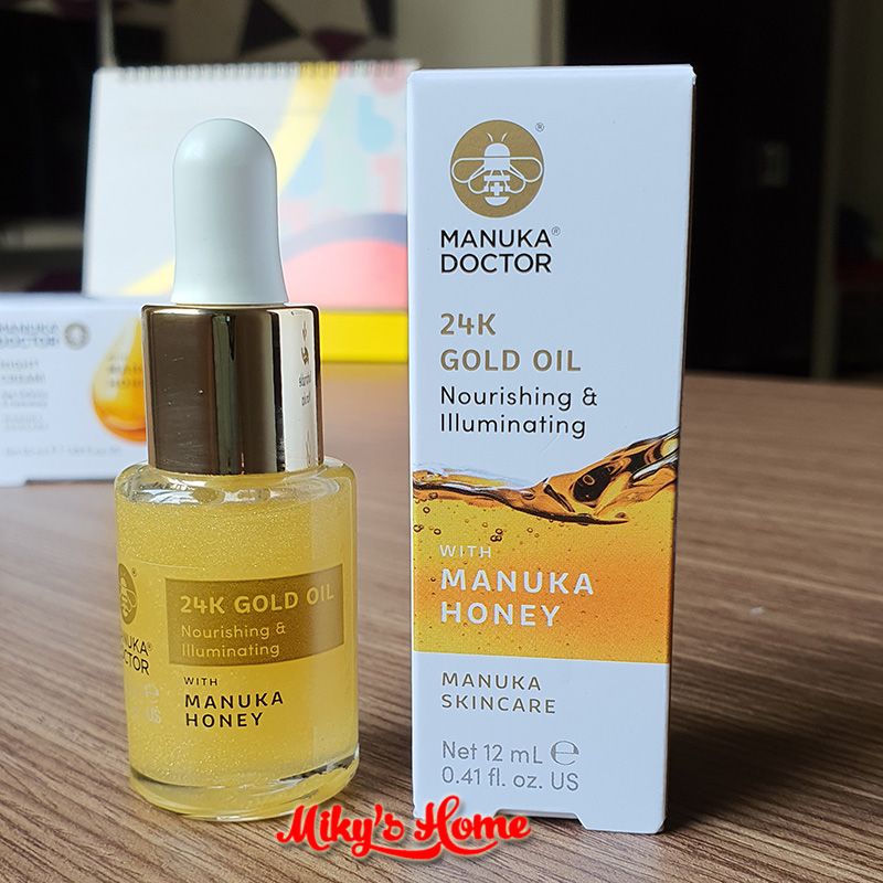  Dầu dưỡng da mặt vàng 24K Manuka Doctor Skincare 24K Gold Face Oil 12ml (UK - Anh Quốc) 