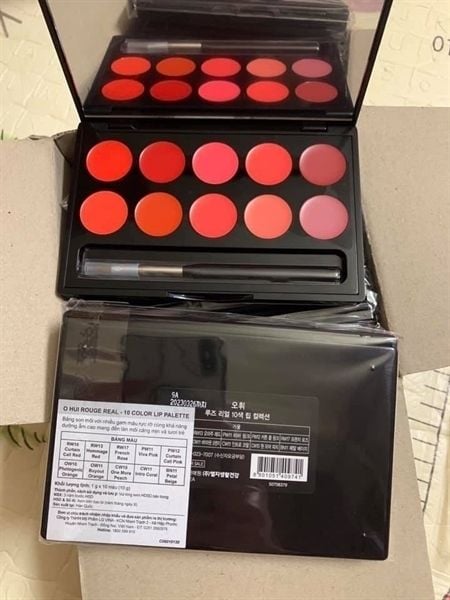 BẢNG SON OHUI 10 MÀU OHUI ROUGE REAL 10 COLOR LIP PALETTE