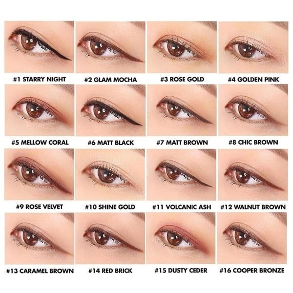 LILYBYRED STARRY EYES AM9 TO PM9 GEL EYELINER 6 MATT BLACK