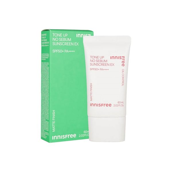 INNISFREE_Kem Chống Nắng Tone Up No Sebum Sunscreen EX 60ml