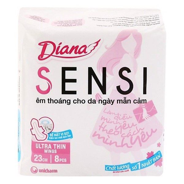 Diana_BVS Sensi Siêu Mỏng Cánh 8 Miếng (2/1SSHNKK8)