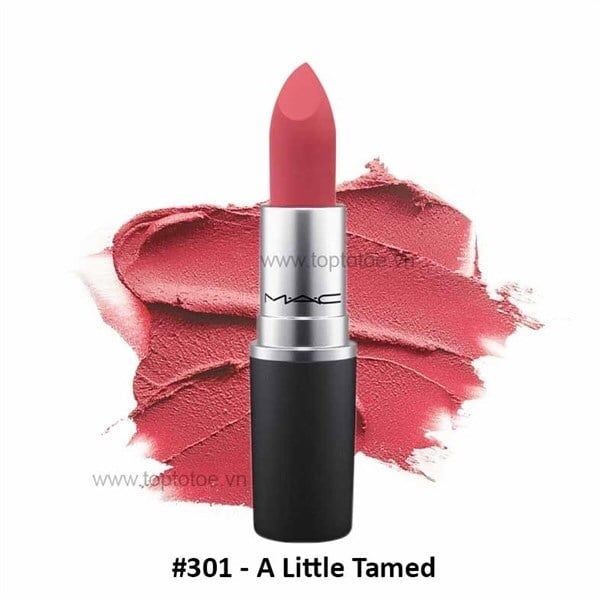 MAC_Son Thỏi Powder Kiss Lipstick #301 A Little Tamed