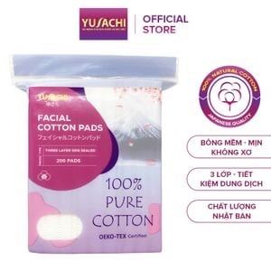 YUSACHI_Bông Tẩy Trang 100% Cotton 200 Miếng