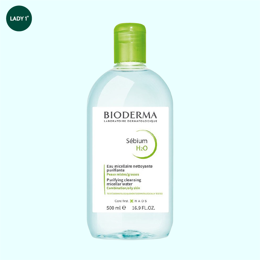 BIODERMA_Nước Tẩy Trang Cho Da Dầu 500Ml (Xanh Lá)