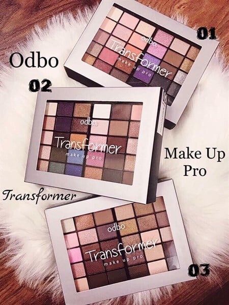 Odbo_Set Phấn Mắt 3 Tầng Transformer Make Up Pro OD1016 Các Màu