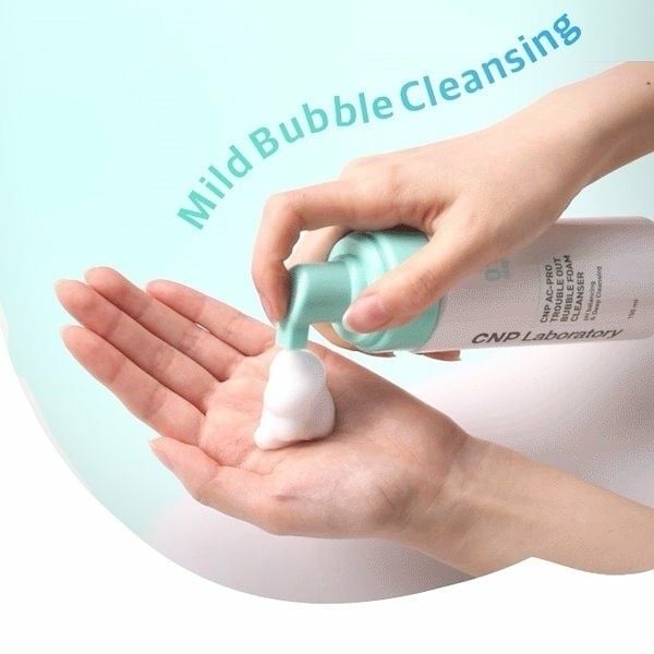 SỮA RỬA MẶT TẠO BỌT CNP LABORATORY CNP AC-PRO TROUBLE OUT BUBBLE FOAM CLEANSER 150ML