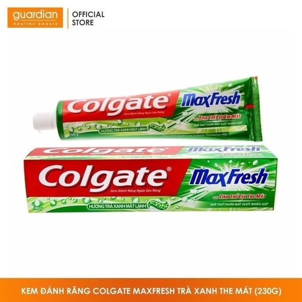 KEM ĐÁNH RĂNG COLGATE MAXFRESH TRÀ XANH THE MÁT