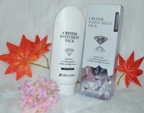 3W Clinic_Kem Dưỡng Trắng Crystal White Milky Pack 200g