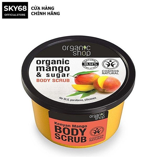 Organic Shop_Tẩy Tế Bào Chết Toàn Thân Hương Xoài 250ml