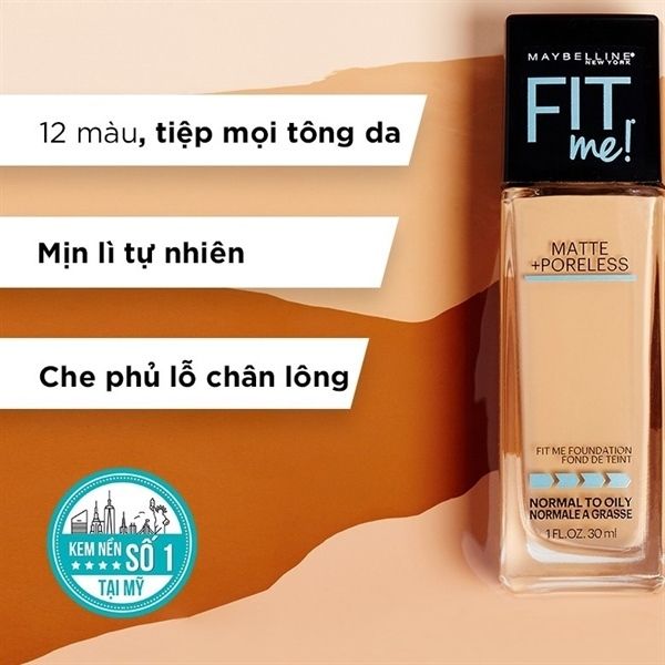 MAYBELLINE_Kem Nền Mịn Lì Fit Me #125 30ml