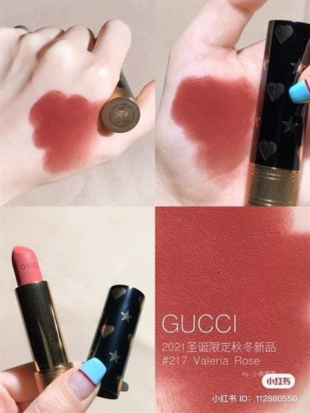 GUCCI_Son Thỏi Rouge A Levres Matte Lipstick #217 Valeria Rose 3.5g