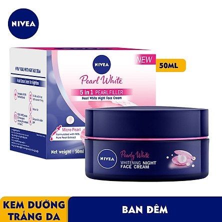 NI_Nivea_Kem Dưỡng Ngọc Trai Làm Sáng Da Ban Đêm 50ml