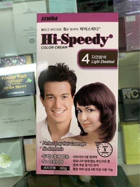 SEWHA_Nhuộm Phủ Bạc Hi-Speedy Pro #4 Light Chestnut