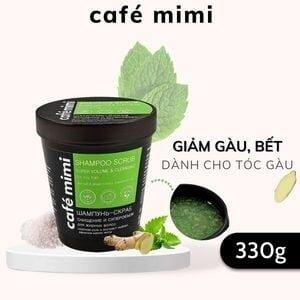 TẨY TẾ BÁO CHO TÓC GIẢM DẦU, TĂNG PHỒNG KÍCH THÍCH MỌC TÓC CAFÉMIMI SHAMPOO SCRUB SUPERVOLUME AND CLEANSING , 330 G KTD