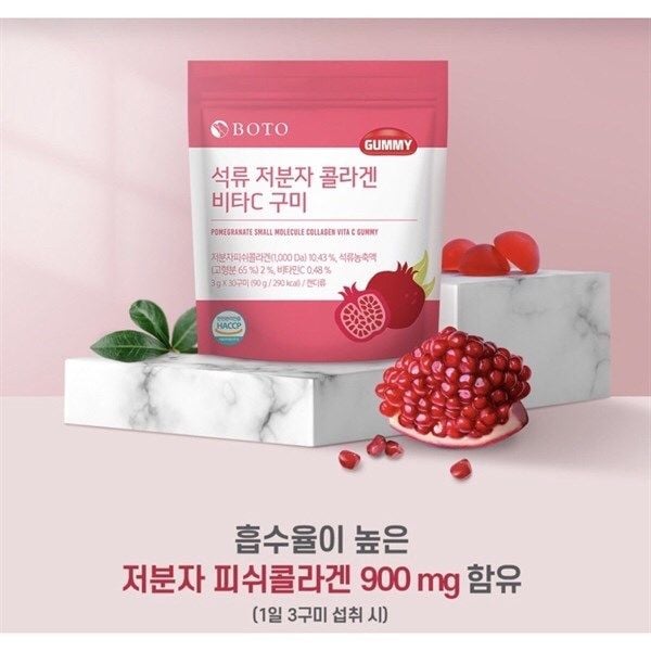 BOTO_Kẹo Collagen Lựu Gummy Collagen Vitamin C