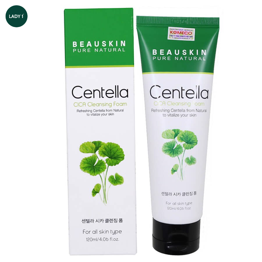 Beauskin_Sữa Rửa Mặt Tái Tạo Làm Trắng Da Centella Cica 120ml