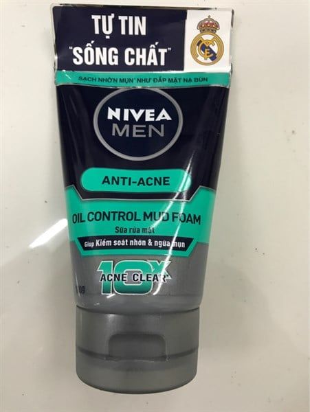 NI_Nivea_Sữa Rửa Mặt Men DeTox Mud Khoáng Chất Giảm Mụn 100g