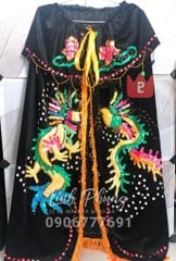 Áo choàng rồng phụng vải nhung kết cườm (60cm - 1m8) - Mã: CRP6