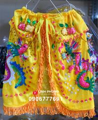 Áo choàng rồng phụng vải nhung kết cườm (20cm - 50cm) - Mã: CRP