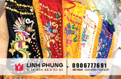 Áo choàng 2 rồng - tượng ông vải nhung (Mã: C2R)