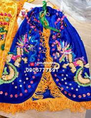 Áo choàng 2 rồng - tượng ông vải nhung (Mã: C2R)