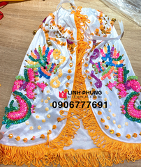 Áo ông 2 rồng nhung kết cườm (60cm - 1m8) Mã: C2R