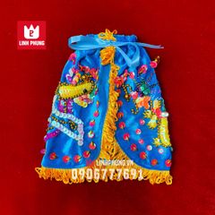Áo choàng rồng phụng vải nhung kết cườm (20cm - 50cm) - Mã: CRP