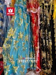 [MỚI] Áo Choàng Vải Voan Kim Sa - 2 LỚP - PHÙ HỢP TẤT CẢ TƯỢNG - SIZE ÁO 8 TẤC - 2M5 MÃ: QAV